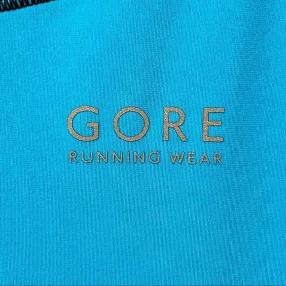 Gore blue teal half zip running wind block jacket - Picture 5 of 9